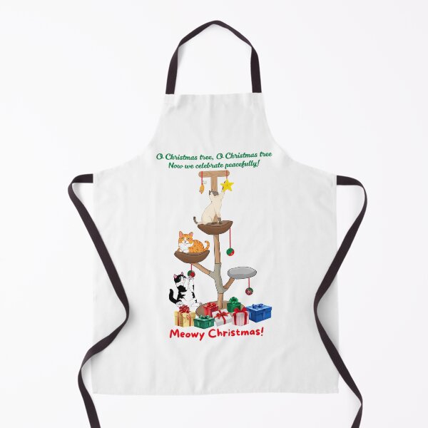 Item preview, Meowy Christmas Funny Christmas Cats with Christmas Tree designed and sold by MYCatStuff.