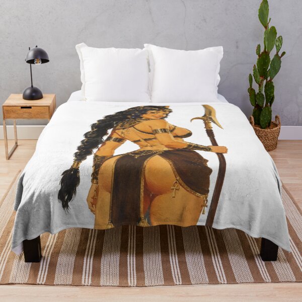 Item preview, Egyptian Warrior Pin Up | Ancient Egypt Vintage Fantasy Illustration designed and sold by Cosplayvintage.