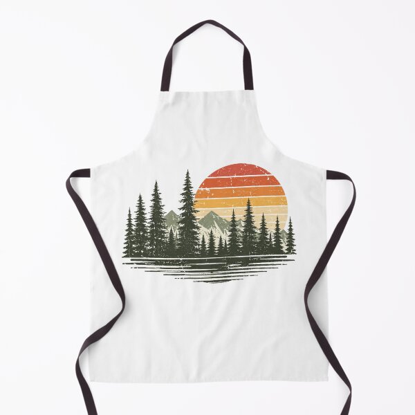 Item preview, Retro Pine Forest Mountain Sunset Vintage Nature Adventure designed and sold by Moizento.