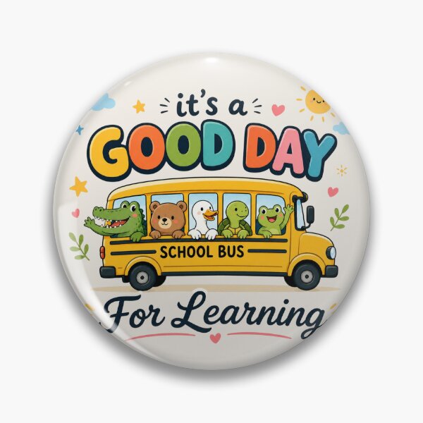 Item preview, Good Day For Learning, Funny School Bus Animal Graphic, Retro Educational Humor, Classroom for Teachers designed and sold by Sprinkle12345.