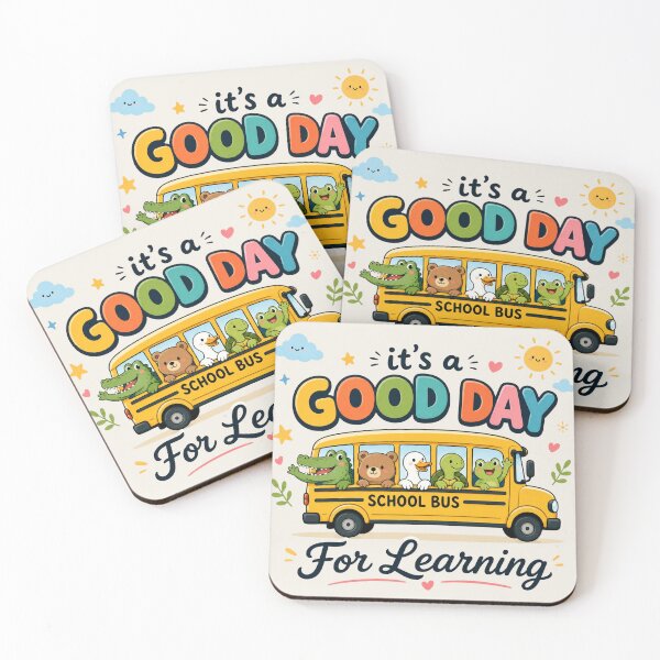 Item preview, Good Day For Learning, Funny School Bus Animal Graphic, Retro Educational Humor, Classroom for Teachers designed and sold by Sprinkle12345.