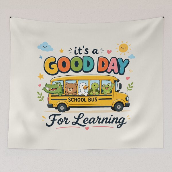 Item preview, Good Day For Learning, Funny School Bus Animal Graphic, Retro Educational Humor, Classroom for Teachers designed and sold by Sprinkle12345.