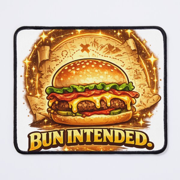 Item preview, Bun Intended: Wordplay Pun Cheeseburger Humor Comedy designed and sold by irfanshikh.