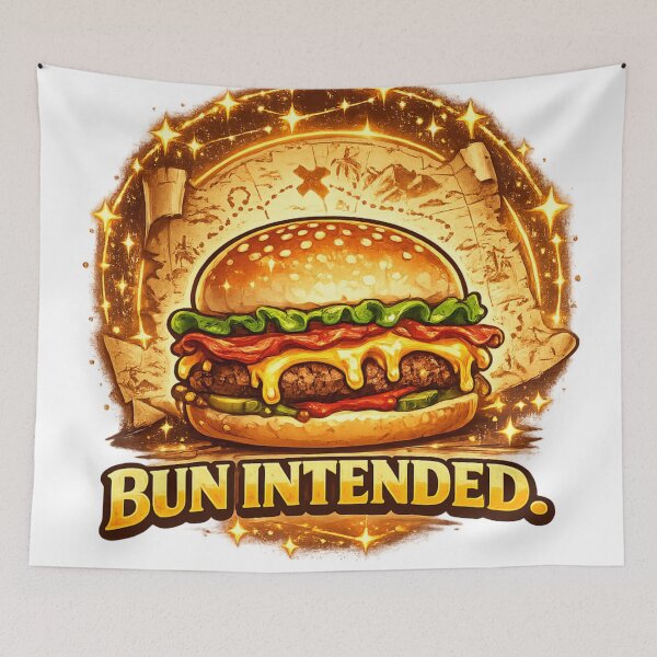 Item preview, Bun Intended: Wordplay Pun Cheeseburger Humor Comedy designed and sold by irfanshikh.