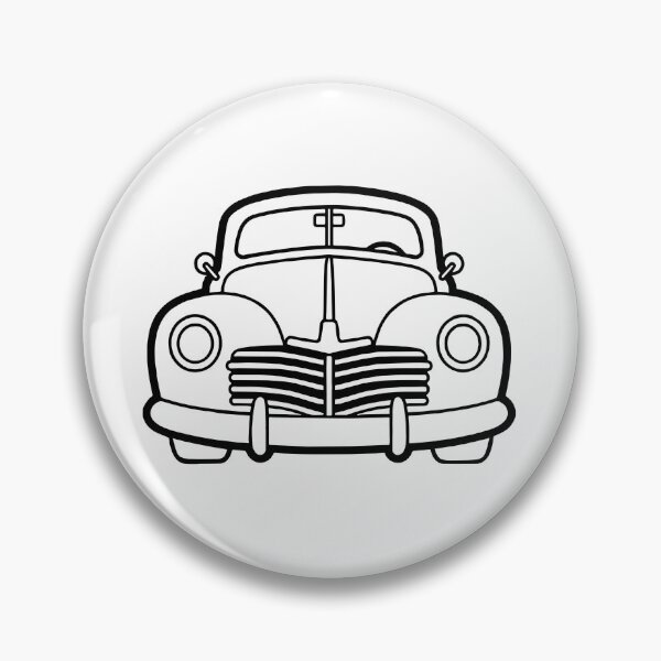 Item preview, Vintage Classic Car Front View designed and sold by ArtPer-design.