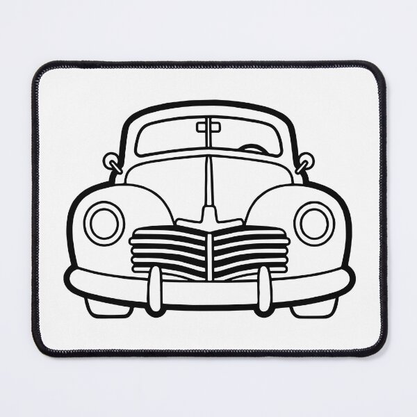 Item preview, Vintage Classic Car Front View designed and sold by ArtPer-design.