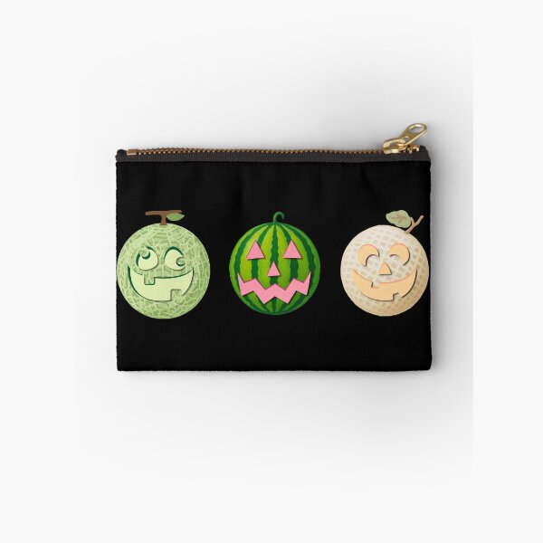 Item preview, Cute Summerween Melon-o'-Lanterns - Funny Pastel Halloween Fruit designed and sold by SunandShade.