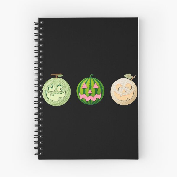 Item preview, Cute Summerween Melon-o'-Lanterns - Funny Pastel Halloween Fruit designed and sold by SunandShade.