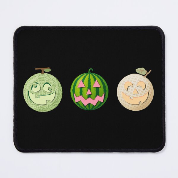 Item preview, Cute Summerween Melon-o'-Lanterns - Funny Pastel Halloween Fruit designed and sold by SunandShade.