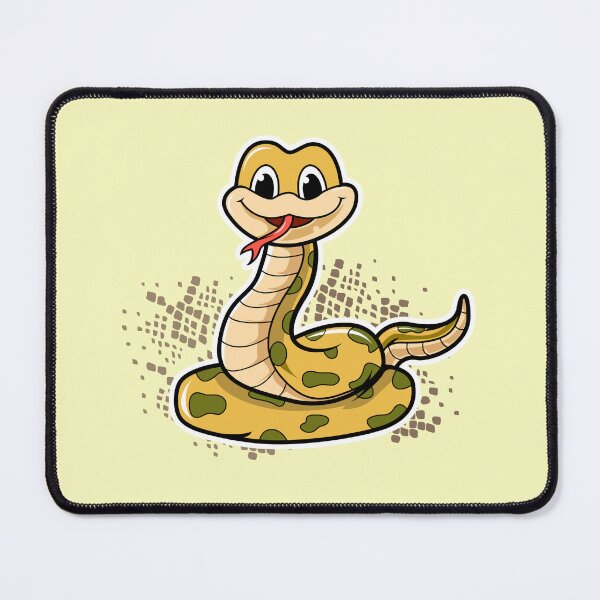 Item preview, Cute Cartoon Snake Yellow Reptile Chibi Art designed and sold by SolutionsArt.