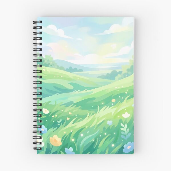 Item preview, Serene Green Meadow and Spring Flowers designed and sold by Neural Dream.