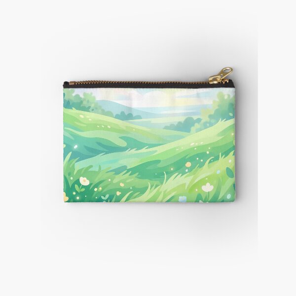 Item preview, Serene Green Meadow and Spring Flowers designed and sold by Neural Dream.