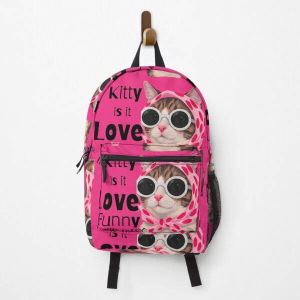 Item preview, Funny Retro Cat with Sunglasses & Pink Headscarf designed and sold by crystalar95.
