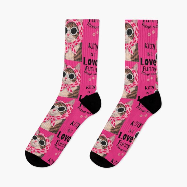 Item preview, Funny Retro Cat with Sunglasses & Pink Headscarf designed and sold by crystalar95.