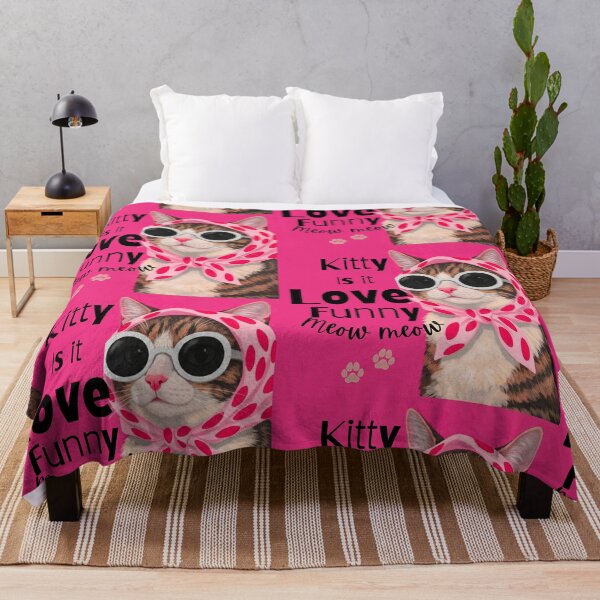 Item preview, Funny Retro Cat with Sunglasses & Pink Headscarf designed and sold by crystalar95.