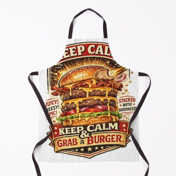 Item preview, Keep Calm Grab A Burger: Motivational Reassurance Food Therapy designed and sold by irfanshikh.