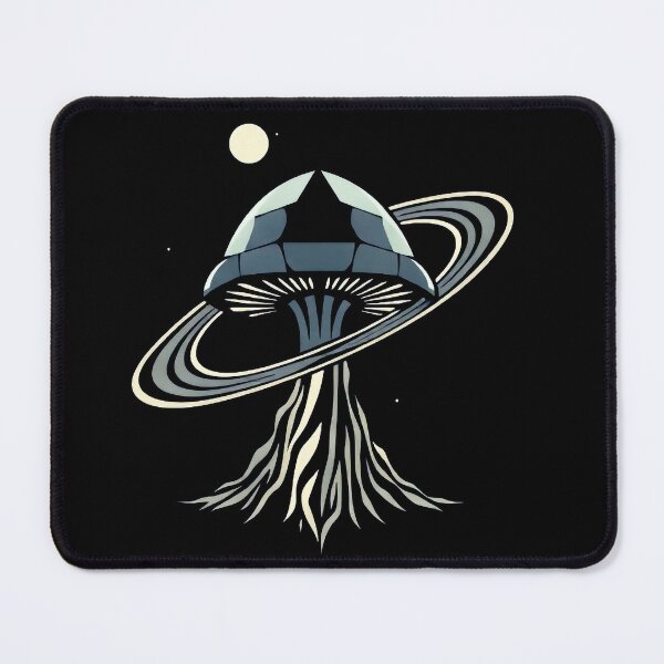 Item preview, Cosmic Mushroom Spaceship designed and sold by Mysterium AI.