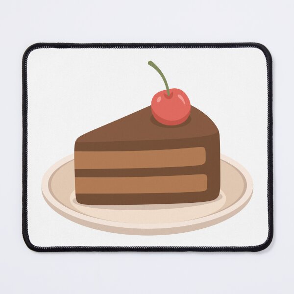 Item preview, Layered Chocolate Cake Slice with Cherry on Top designed and sold by Anne97s.