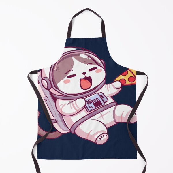 Item preview, Cute Astronaut Cat Eating Pizza designed and sold by ItzLacarth.