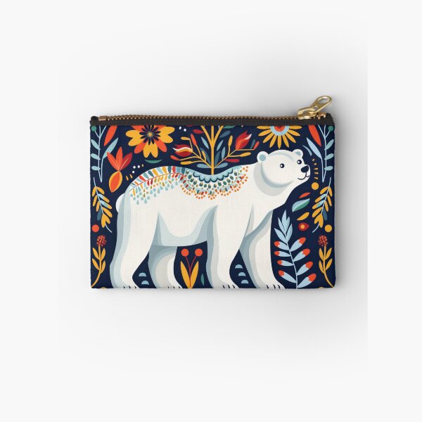 Item preview, Scandinavian Folk Art, Floral Polar Bear designed and sold by xiao xuans.