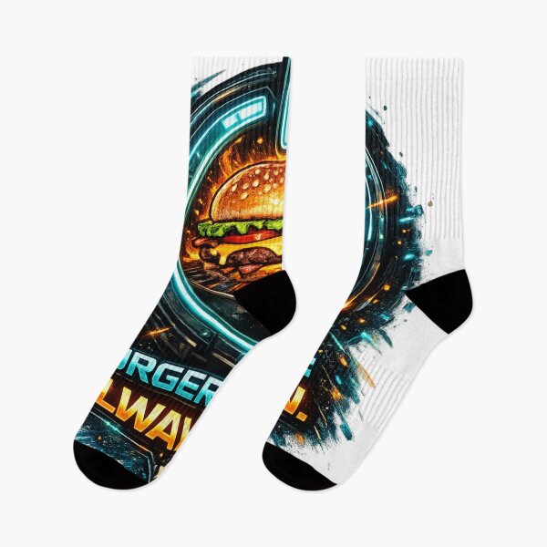 Item preview, Burger Mode Always On: Neon Tech Cyberpunk Gaming Lifestyle designed and sold by irfanshikh.