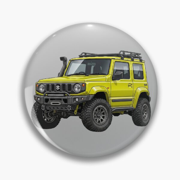 Item preview, Suzuki Jimny JB74 Custom Amarillo Camioneta Todoterreno Ilustración designed and sold by Motorline44.