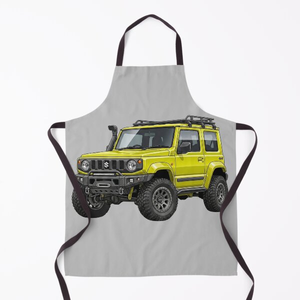 Item preview, Custom Suzuki Jimny JB74 Yellow Overland 4x4 Offroad SUV Illustration designed and sold by Motorline44.