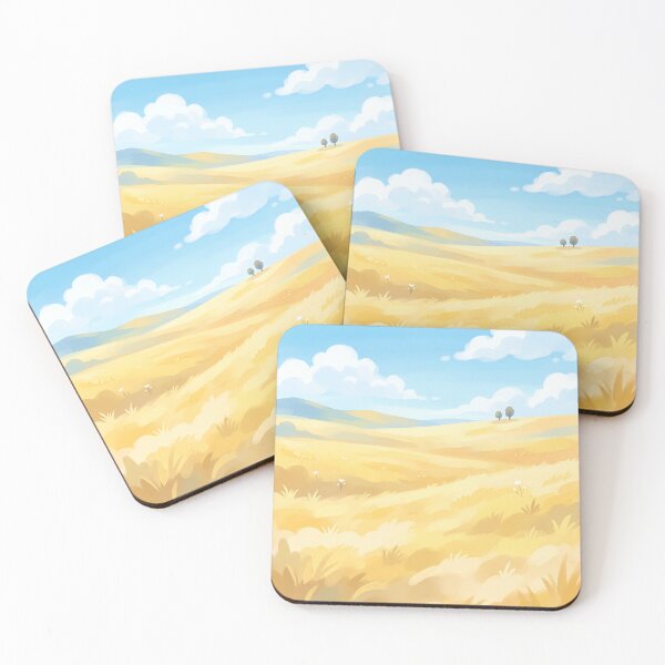 Item preview, Golden Wheat Field Under Blue Sky designed and sold by Neural Dream.