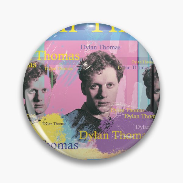 Item preview, Dylan Thomas Portrait Lyric Pop Art Grunge designed and sold by Mauswohn.