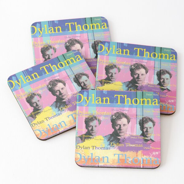 Item preview, Dylan Thomas Portrait Lyric Pop Art Grunge designed and sold by Mauswohn.