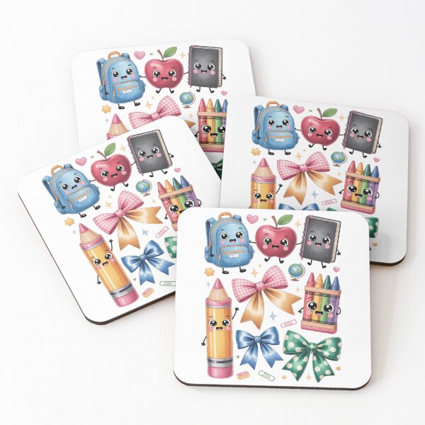 Item preview, Kawaii School Supplies with Faces designed and sold by jkrphoto.