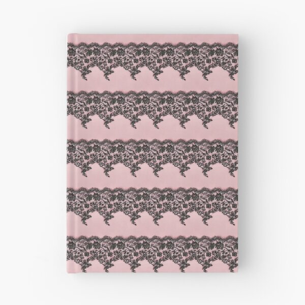 Item preview, Vintage Pink and Black Gothic Lace Pattern designed and sold by LouieVanille.