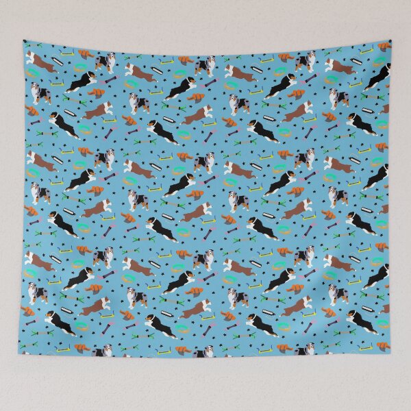 Item preview, Australian shepherd dock diving pattern | sporting dog gift designed and sold by tayburson.
