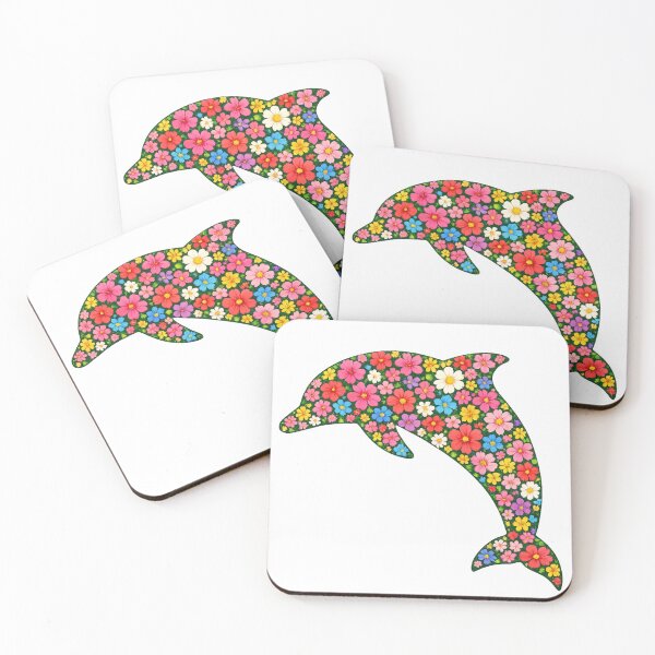 Item preview, Tropical Floral Dolphin designed and sold by OTSC.