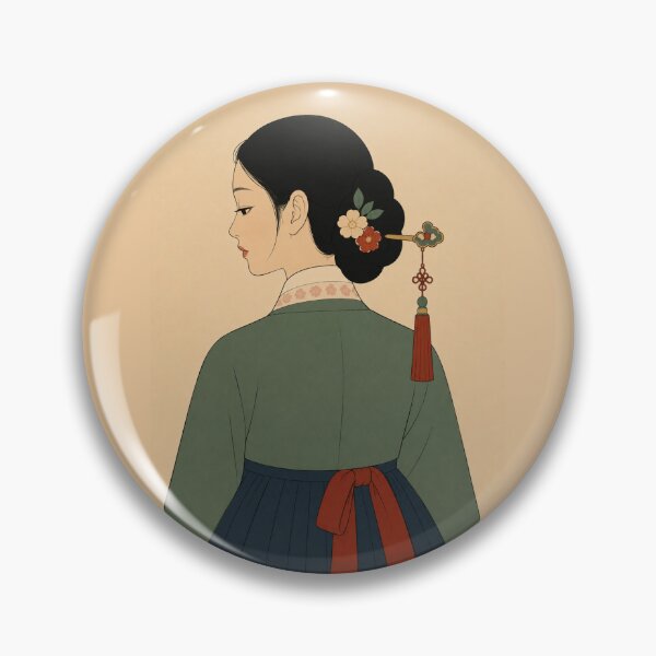 Item preview, Hanbok Serenity | Minimalist Korean Wall Art designed and sold by Siaotie Studio.