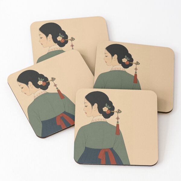 Item preview, Hanbok Serenity | Minimalist Korean Wall Art designed and sold by Siaotie Studio.