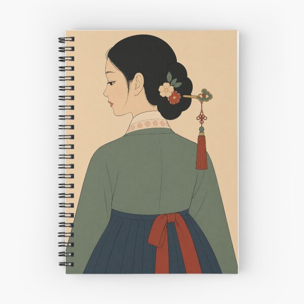 Item preview, Hanbok Serenity | Minimalist Korean Wall Art designed and sold by Siaotie Studio.