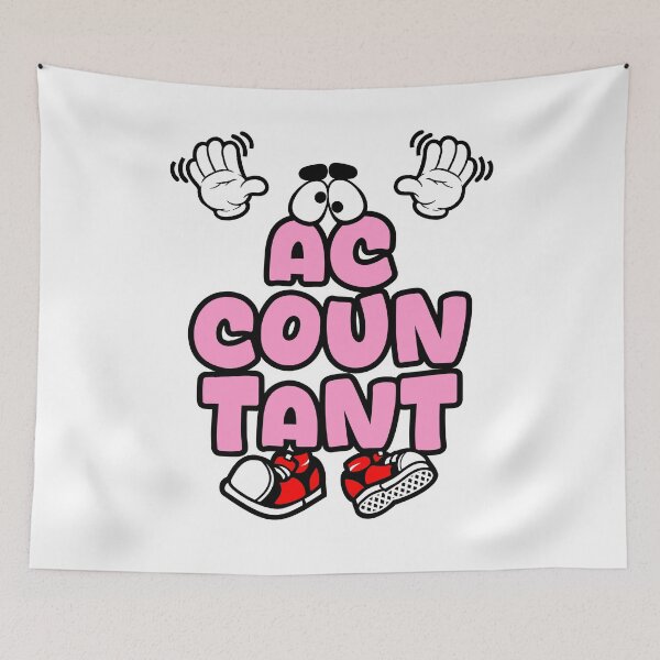 Item preview, Accountant - WORK Cartoon Character Bold Retro designed and sold by NFTWords.