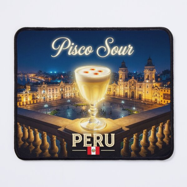 Item preview, Pisco Sour ~ The frothy, pale yellow cocktail from Peru designed and sold by globetrottergfx.