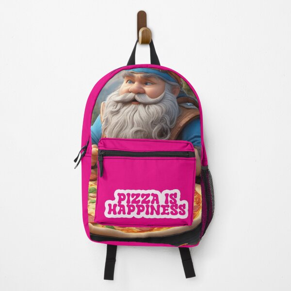 Item preview, Garden gnome eating pizza in the mountains (fantasy) designed and sold by Mauswohn.