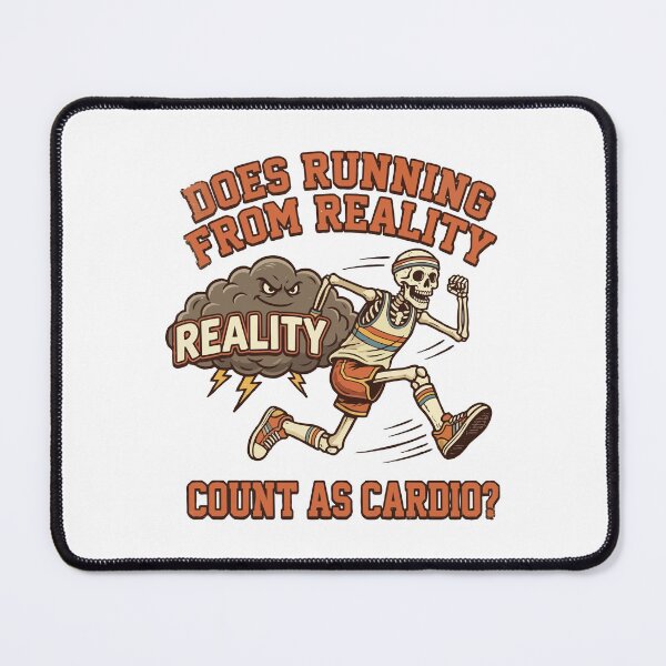 Item preview, Does running from reality count as cardio? designed and sold by tigrootiger.