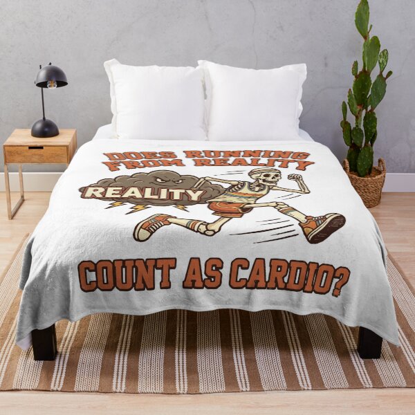 Item preview, Does running from reality count as cardio? designed and sold by tigrootiger.
