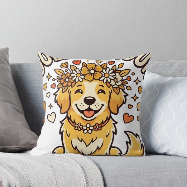 Item preview, Golden Retriever Flower designed and sold by tushartanvir.