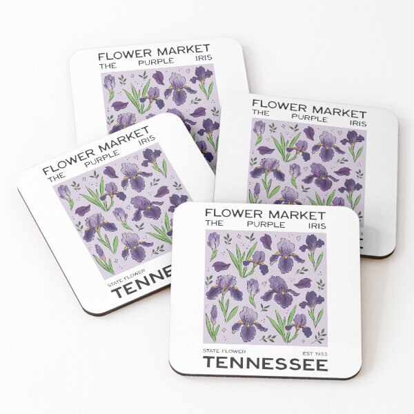 Item preview, Flower Market - Iris Tennessee State Flower designed and sold by PipermintPress.