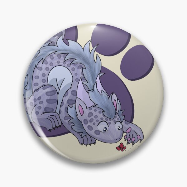 Item preview, Snow Leopard Dragon with Paw Print  designed and sold by The Indigo Dragon.