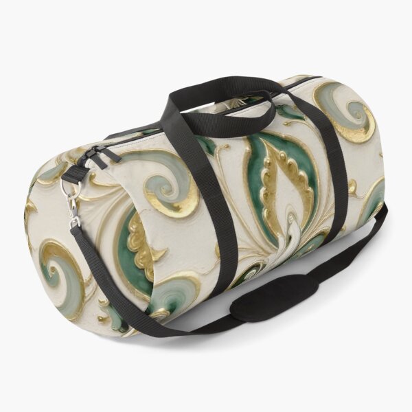 Item preview, Floral Green and Gold Swirl designed and sold by Vicky Brago-Mitchell®.