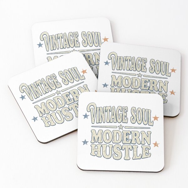 Item preview, Vintage Soul Modern Hustle Retro Quote designed and sold by tushartanvir.
