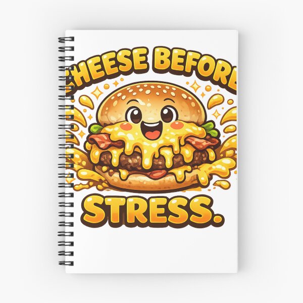 Item preview, Cheese Before Stress: Wellness Priority Burger Therapy Design designed and sold by irfanshikh.