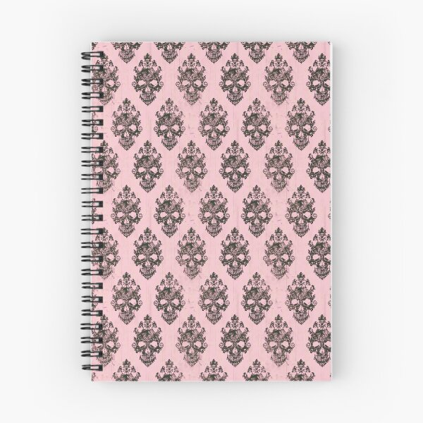Item preview, Vintage Pink and Black Gothic Damask designed and sold by LouieVanille.