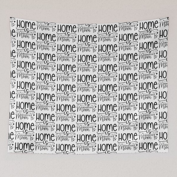Item preview, Home Is Wherever Mom Is - Mom Quotes Retro Vintage Aesthetic Cute Motherhood Mother Day Gift designed and sold by FuzionRaptor.
